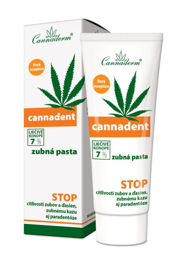 Cannaderm Cannadent – ošetrujúca zubná pasta 75 g