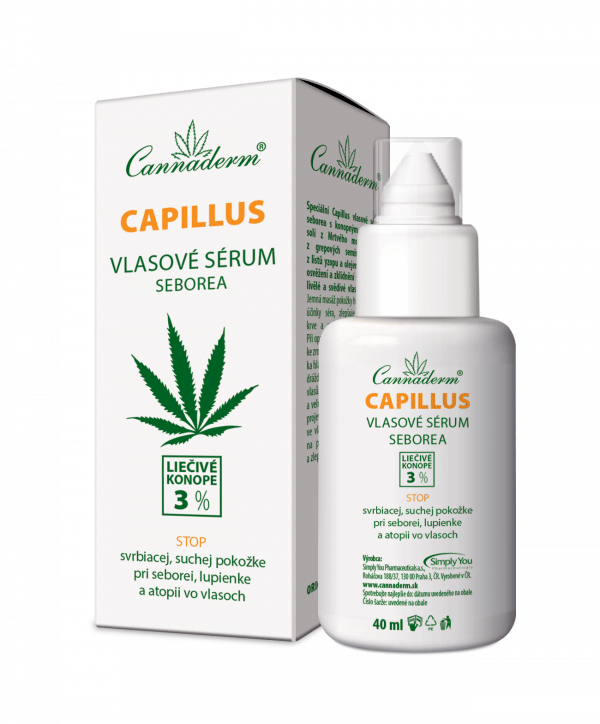 Cannaderm Capillus – vlasové sérum seborea 40 ml