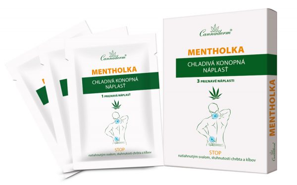 Cannaderm Mentholka chladivá konopná náplasť 3 ks