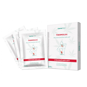 Cannaderm Thermolka hrejivá konopná náplasť 3 ks