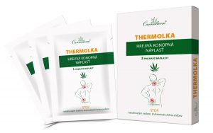 Cannaderm Thermolka hrejivá konopná náplasť 3 ks