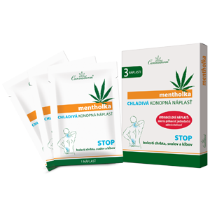 Cannaderm Mentholka CHLADIVÁ KONOPNÁ NÁPLASŤ 3 ks