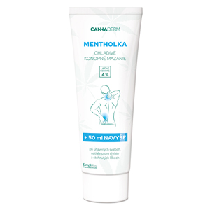 Cannaderm Mentholka – chladivé konopné mazanie 250 ml