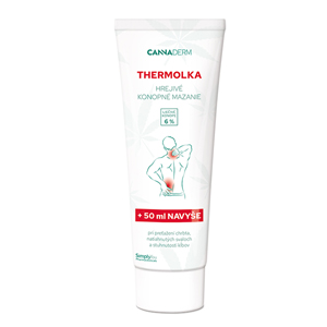 Cannaderm Thermolka – hrejivé konopné mazanie 250 ml