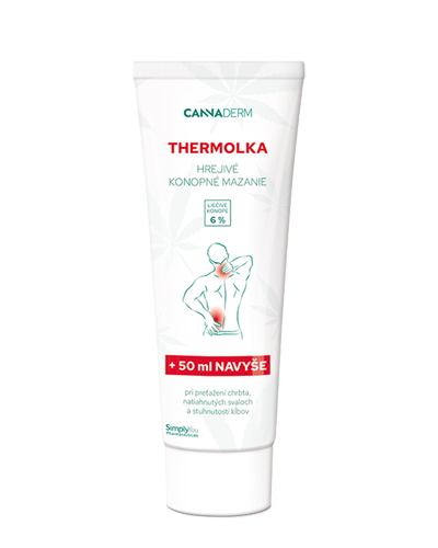 Cannaderm Thermolka – hrejivé konopné mazanie 250 ml