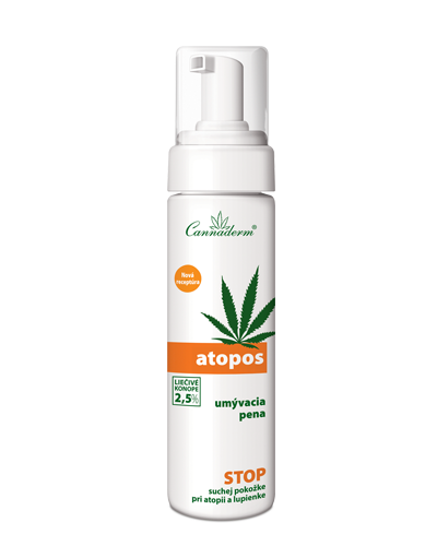 Cannaderm Atopos – umývacia pena na atopiu a psoriázu 180 ml