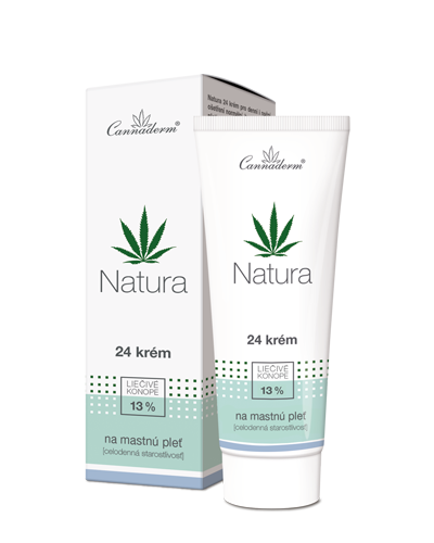 Cannaderm Natura – celodenný 24 krém na mastnú pleť 75 g