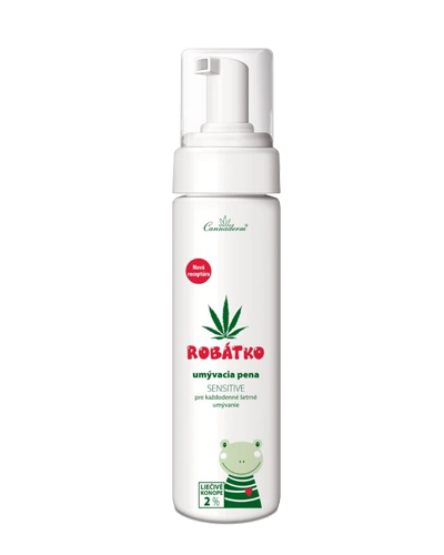 Cannaderm Robátko – umývacia pena Sensitive 200 ml