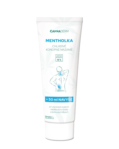 Cannaderm Mentholka – chladivé konopné mazanie 250 ml
