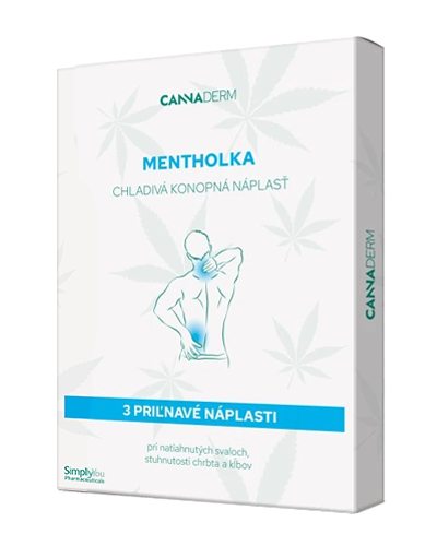 Cannaderm Mentholka chladivá konopná náplasť 3 ks